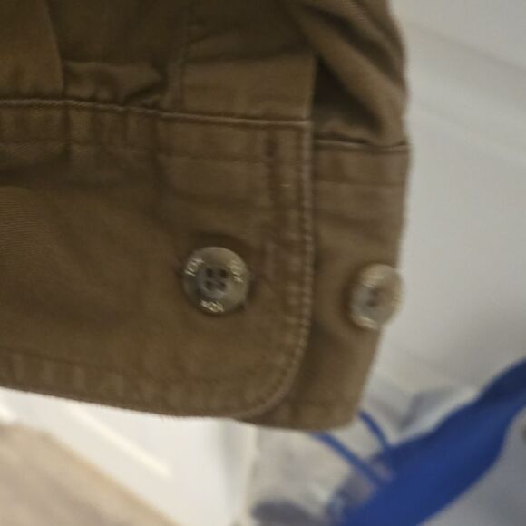 Men's Casual Brown Shirt with Beige Accent - Picture 6 of 9